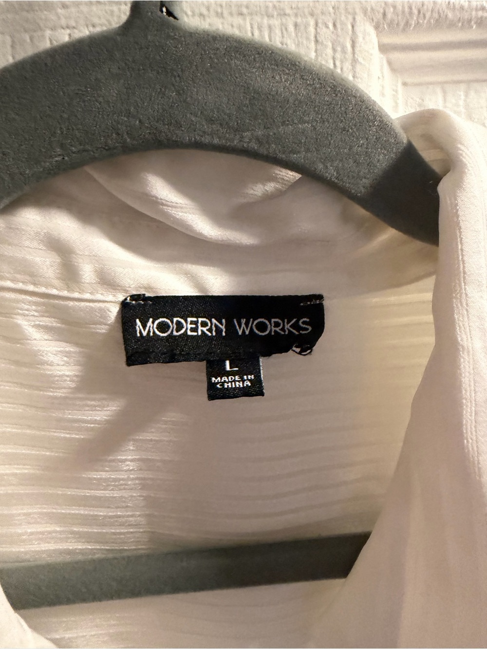 Worthington Cream Sleeveless Collared Button-Front Blouse - Picture 3 of 3